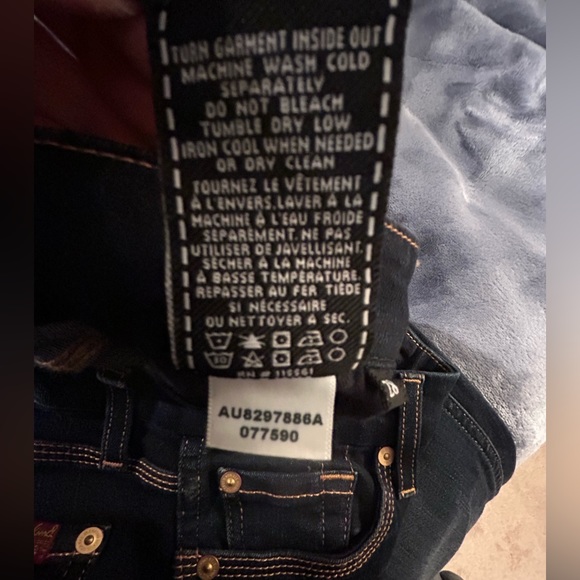 7 For All Mankind Ankle Straight Jeans, Size 28 - Picture 7 of 7